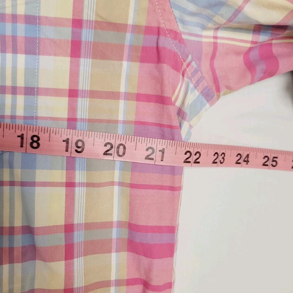 Bonobos Shirt Mens XL Pink Plaid Colorful Career Business Casual Preppy Spring - Picture 7 of 10